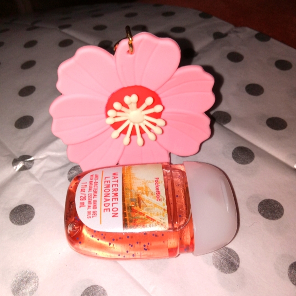Hibiscus Flower Pocketbac With Sanitizer